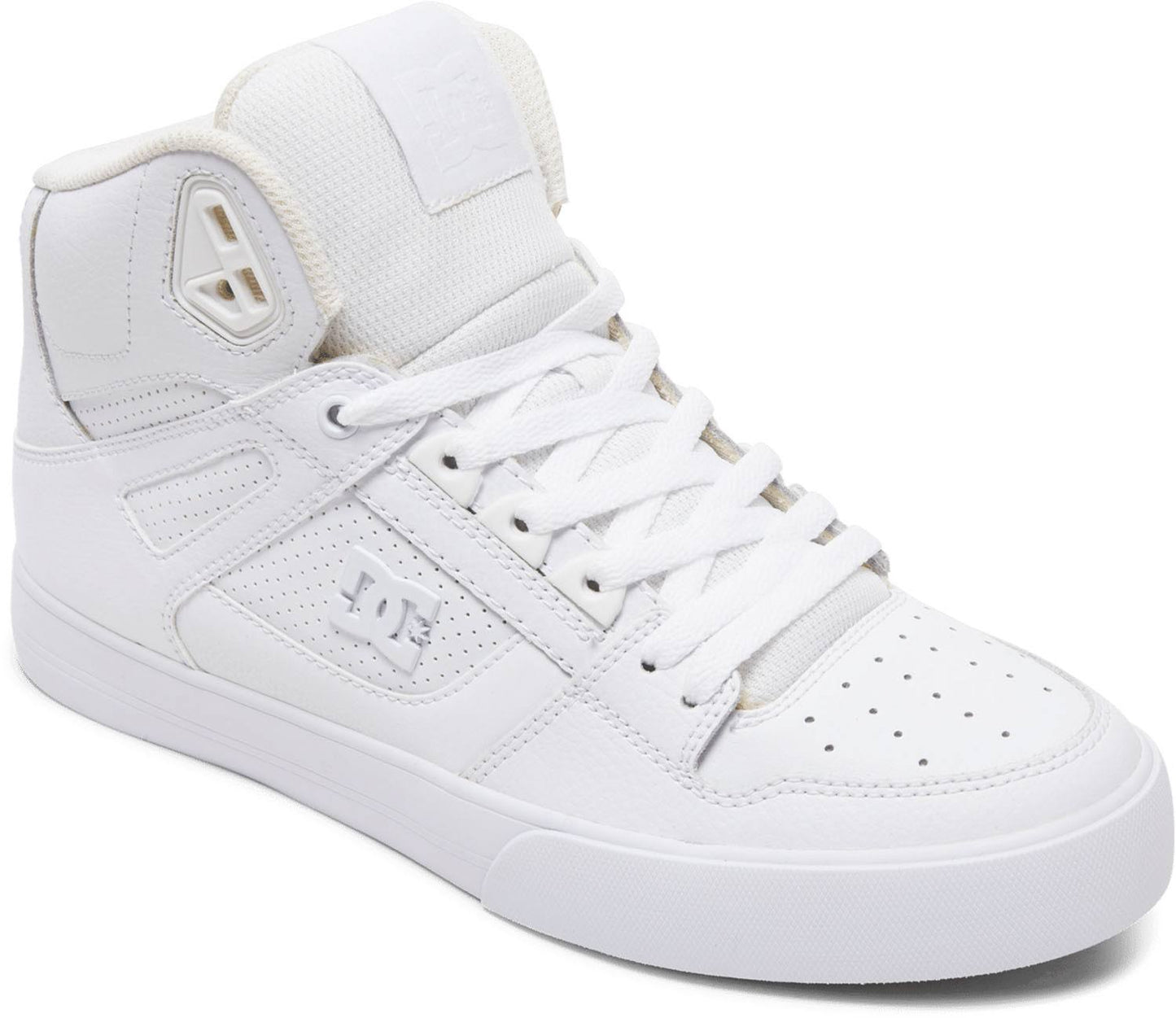 DC Mens Pure High-Top WC Skate Shoe - 12 White/White/Gum OIS0_Z9WOB92