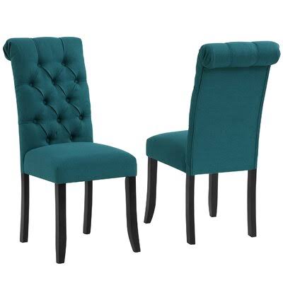 Dining Chair Darby Home Co Upholstery Color: Blue LNQ6_R9RMU47