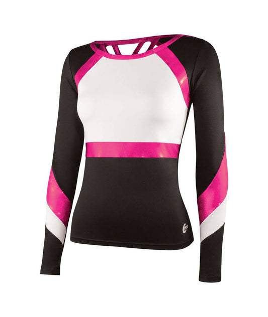 Cheerleading Chasse Performance Liberty Long Sleeve Top - Pink - Omni Cheer BYC7_L3SDG49