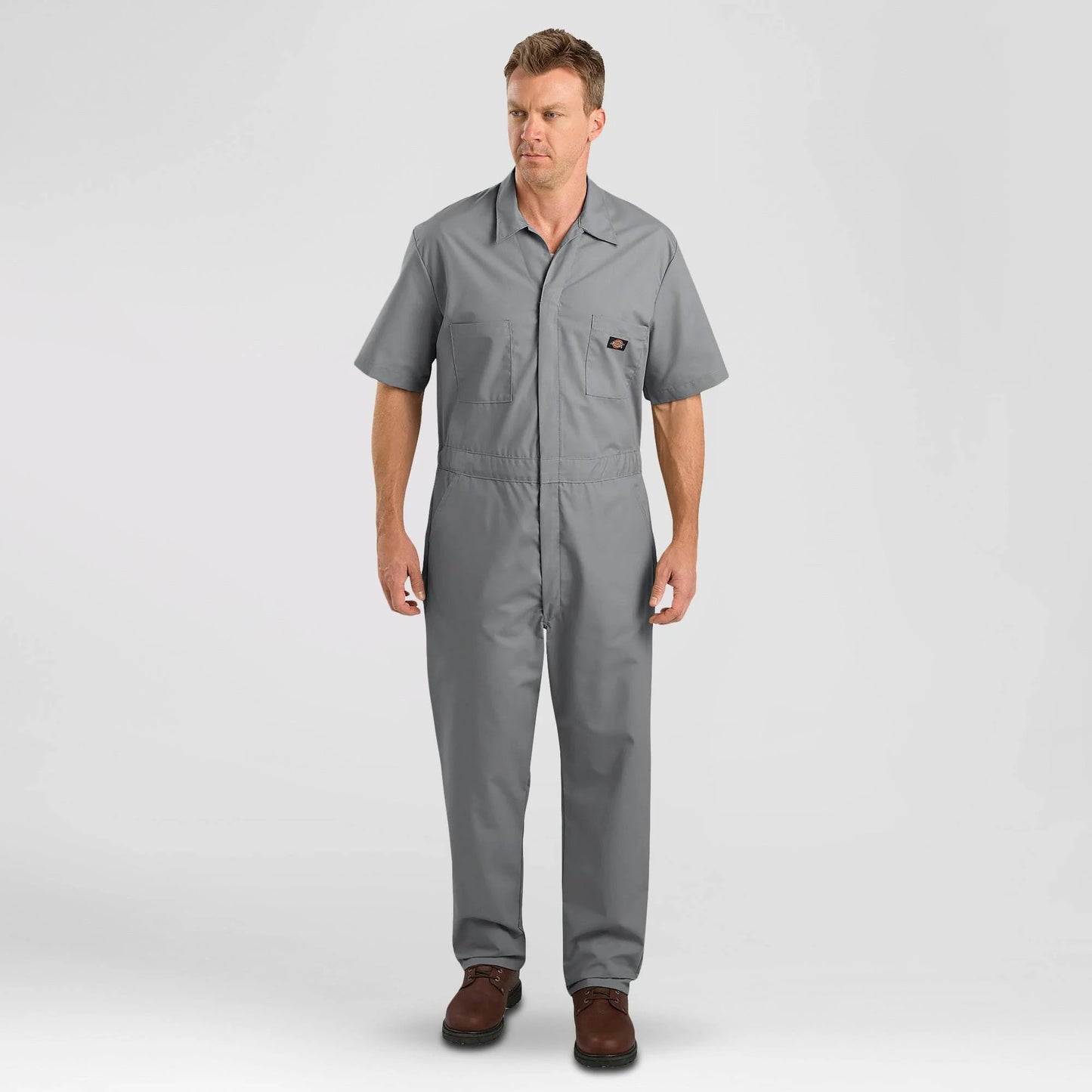 Dickies Short Sleeve Coverall - Gray AWZ7_G7WOR43