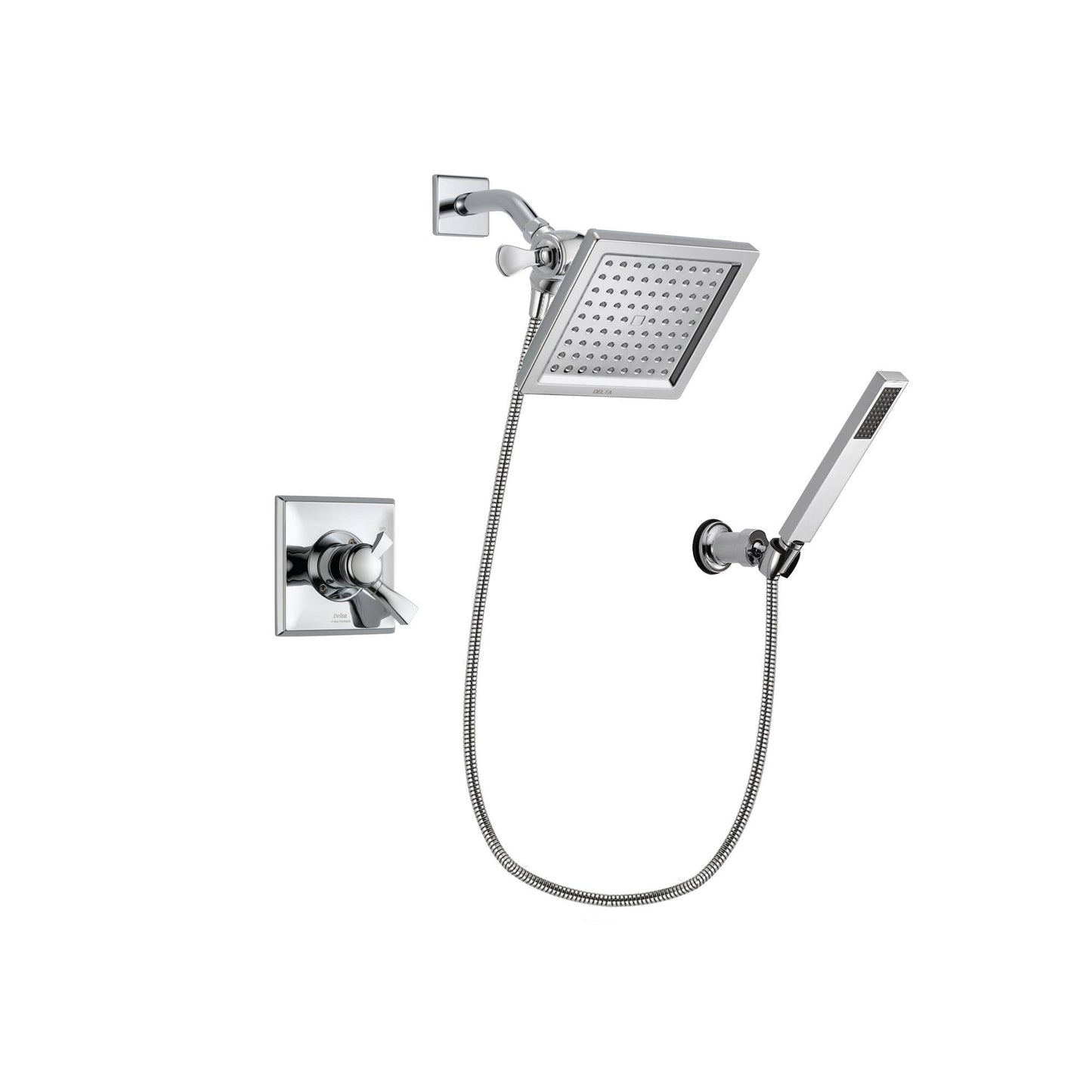 Delta Dryden Chrome Shower Faucet System w/ Shower Head and Hand Shower DSP0126V ASO6_X8JUM24