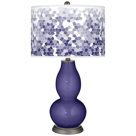 Color + Plus Valiant Violet Mosaic Giclee Double Gourd Table Lamp BDN9_X6QBC66