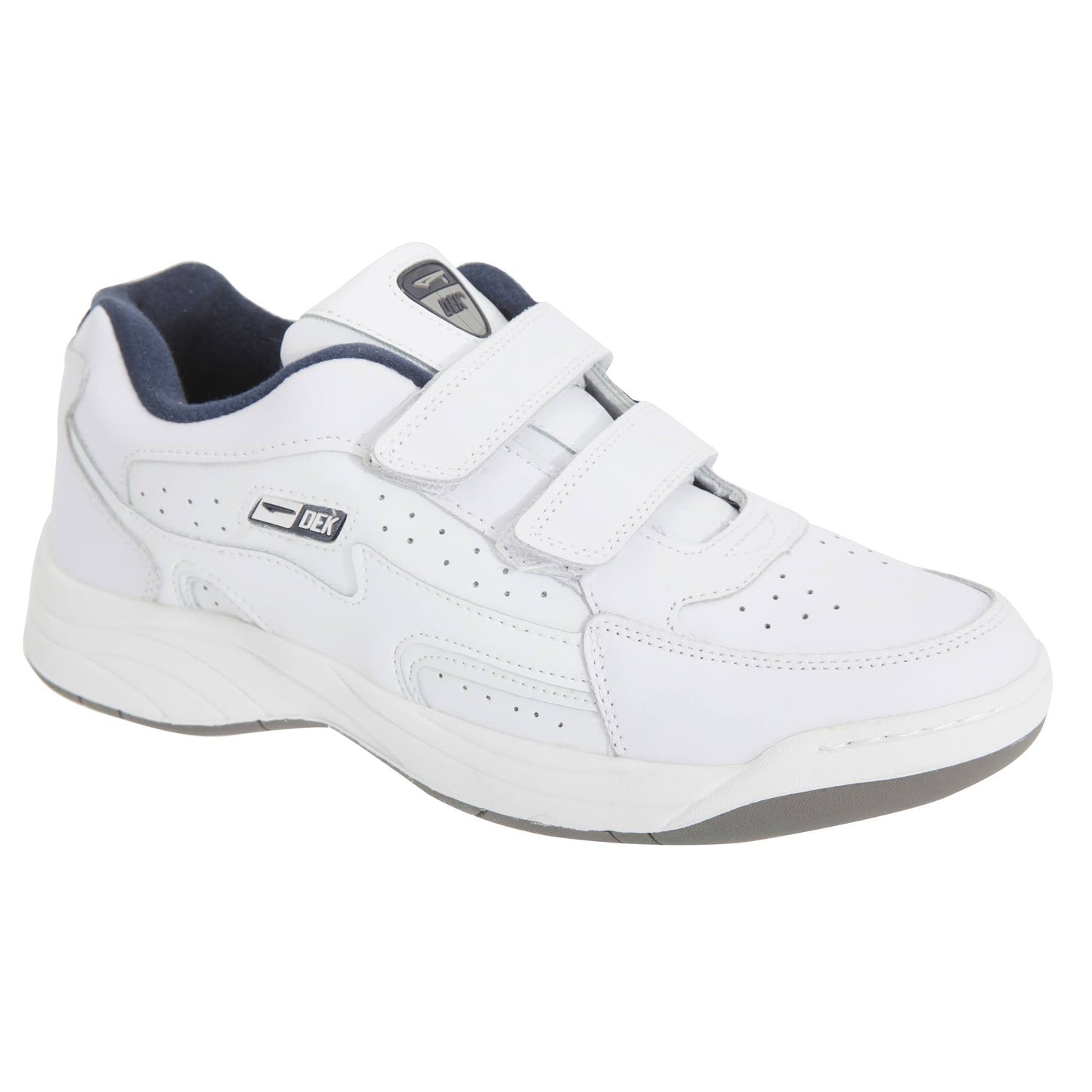 Dek Mens Arizona Touch Fastening Sneakers White Mens Trainers DFY2_Q3UNU28