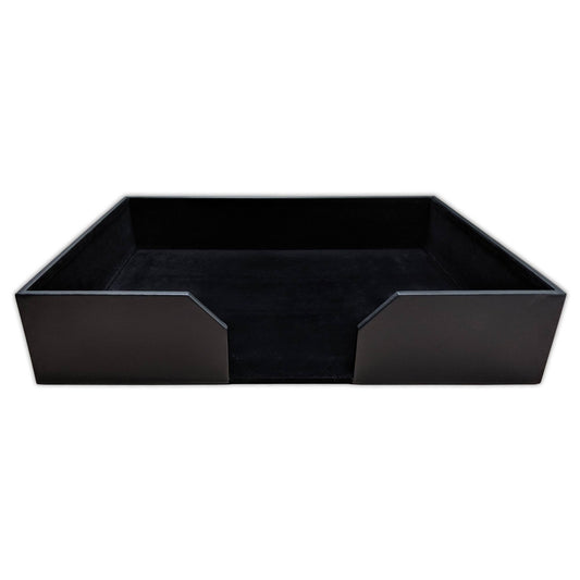 Classic Black Leather 20x22 x 16x22 Conference Pad Holder Without Coaster Holders LRJ1_M8BZJ86