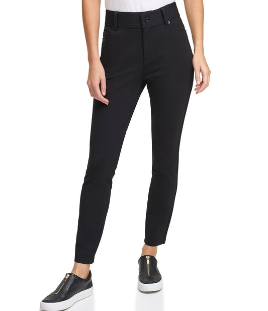 Dkny Ponte Knit 5-Pocket High-Rise Slim-Leg Pants - 16 FXJ2_A6FCQ41