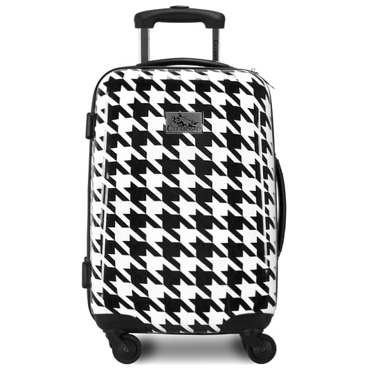 Chariot Bird 20&& Hardside Carry On Spinner Luggage, White/Black KHS9_P2SMD81