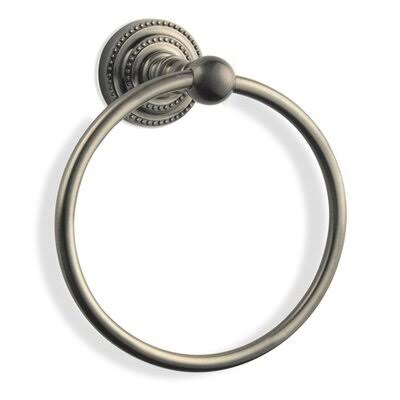 Charlton Home EC620B566F80451880AE16DB4CA70007 Marchmont Wall Mounted Single Towel Ring Finish: Antique Pewter NOV5_R4QPC45