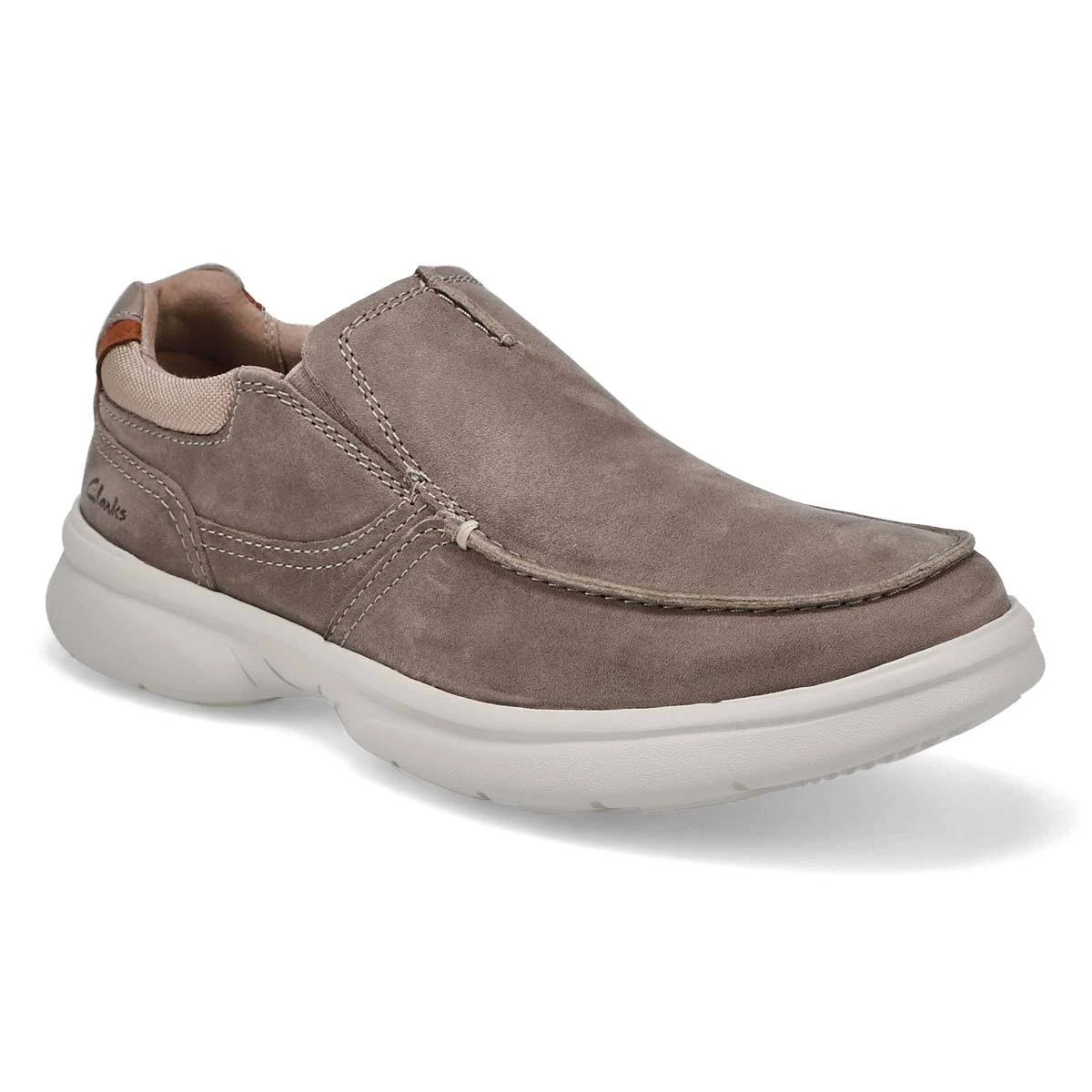 Clarks Bradley Free Mens Shoes Stone Leather : 7.5 D - Medium BVA3_R2DDZ86