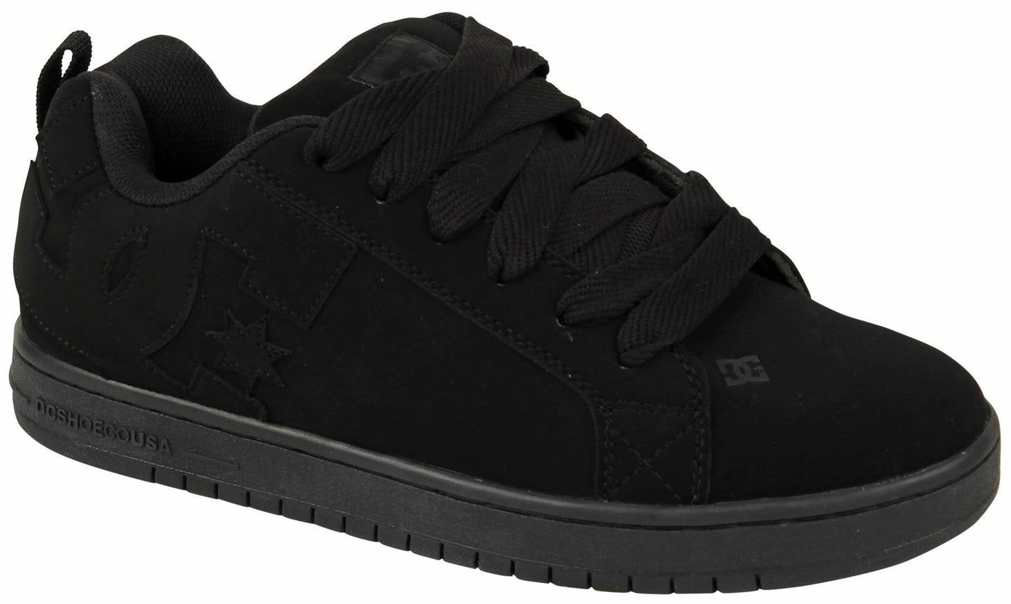 DC Court Graffik (Black/Black/Black) Mens Skate Shoes PEO2_N9HZJ37