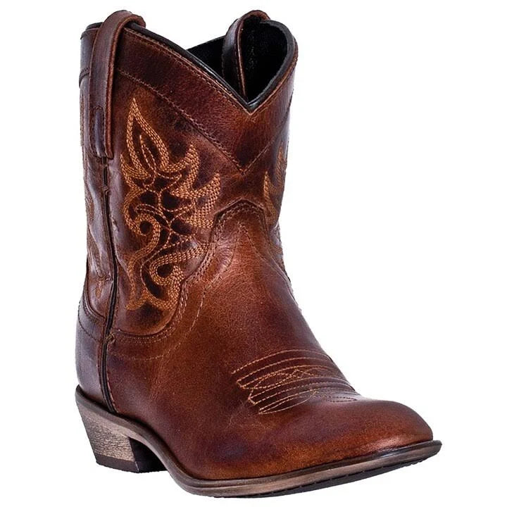 Dingo Willie Brown Women Leather Boots (Size: 7.5-M) | by Arrowsmith Shoes FDJ5_E3UJD77