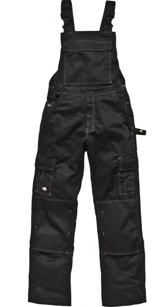 Dickies Mens Workwear Industry 300 TwoTone Bib & Brace Black IN30040B SXX2_O5MTC54