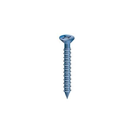 Cobra Anchors 636t Concrete Screws Flat Head 1/4 by 4 inch with Drill Bit 100 Pack ECN9_Z3YOL14