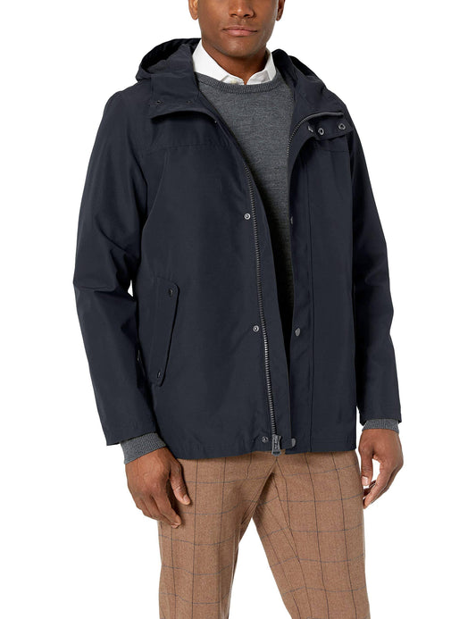 Cole Haan Mens Modern Rain Hooded Jacket NSA8_E8SDR31