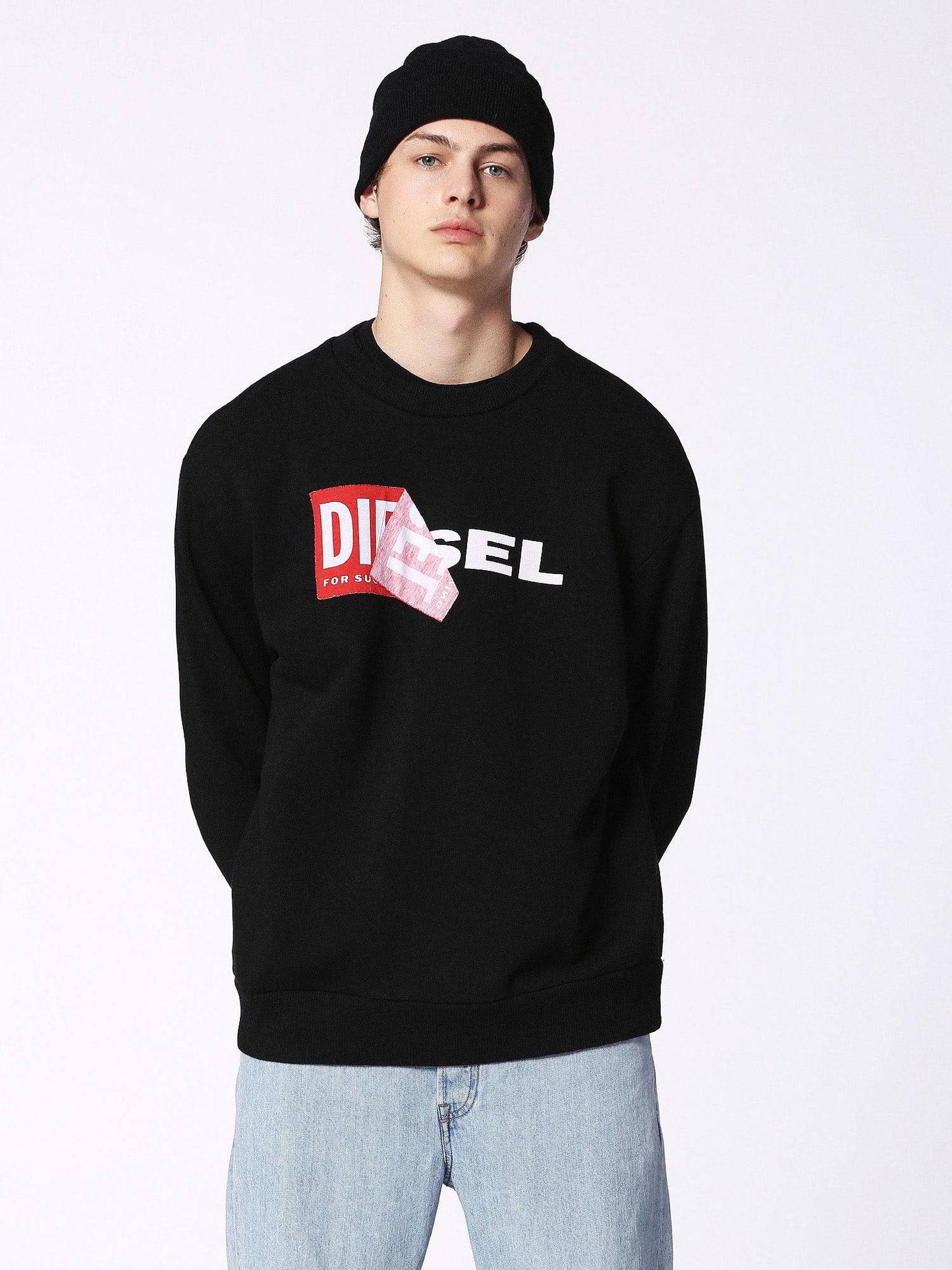 Diesel S Samy Sweatshirt Black QMB3_J4KSB54