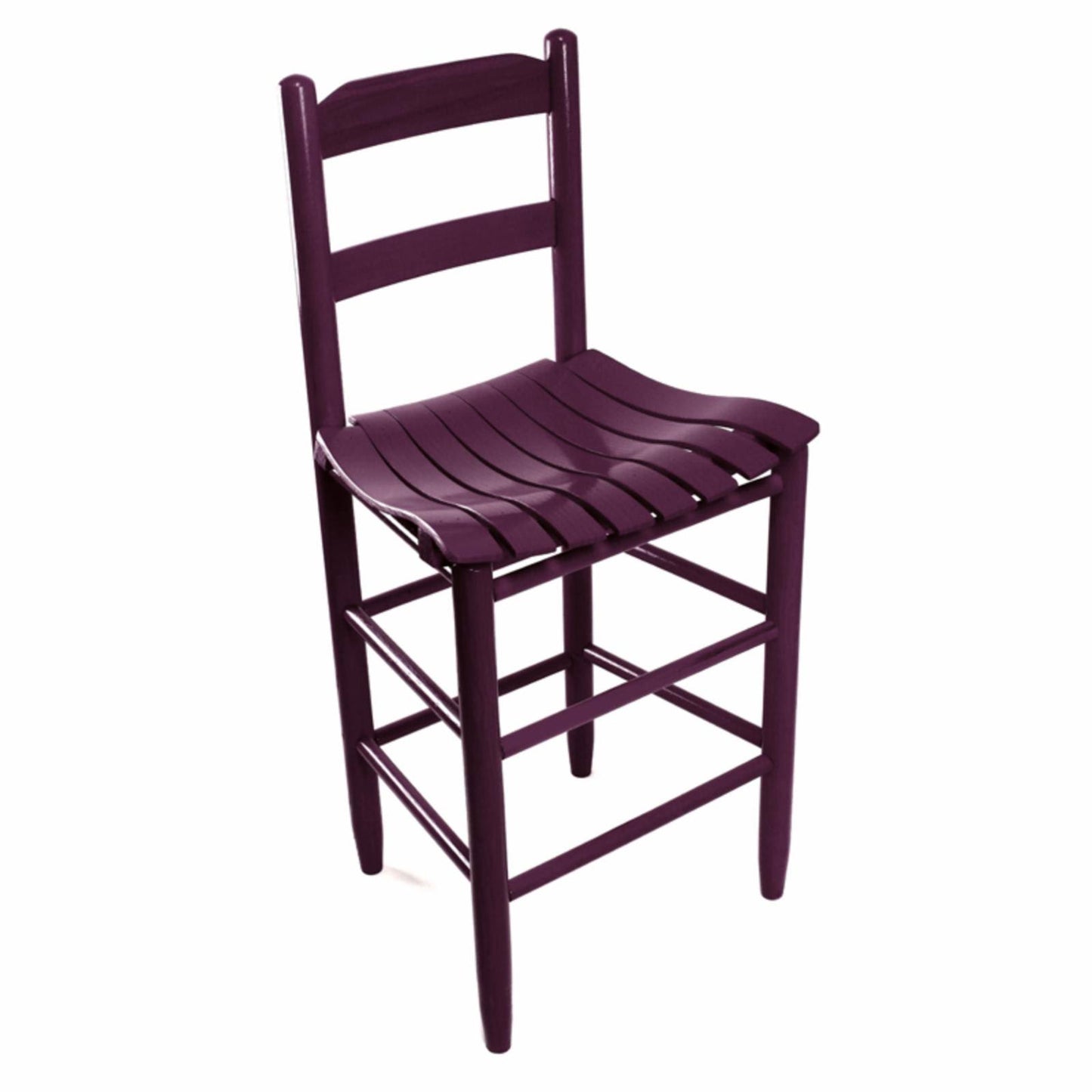 Dixie Seating Beach Mountain Wood Ladderback Counter Stool NO. 8024S Cranberry, Size: Large, Pink NAM9_Q0LPN64