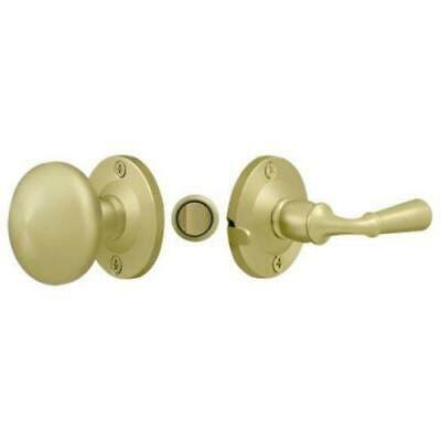 Deltana SDL980U3 Round Storm Door Latch Tubular Lock, Polished Brass TYT6_G8XYY53