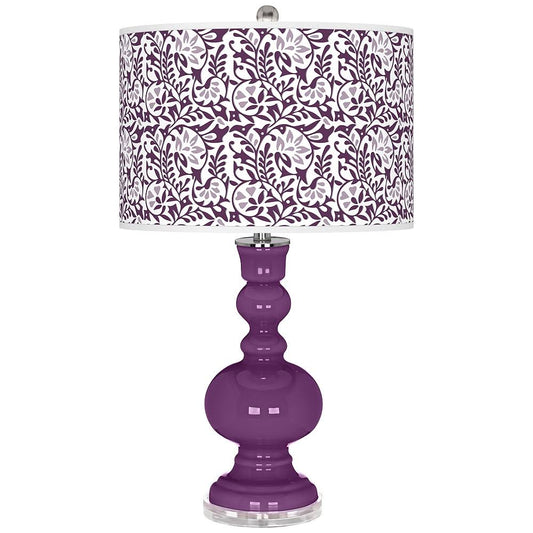 Color + Plus Kimono Violet Gardenia Apothecary Table Lamp DOP4_X0NKF69