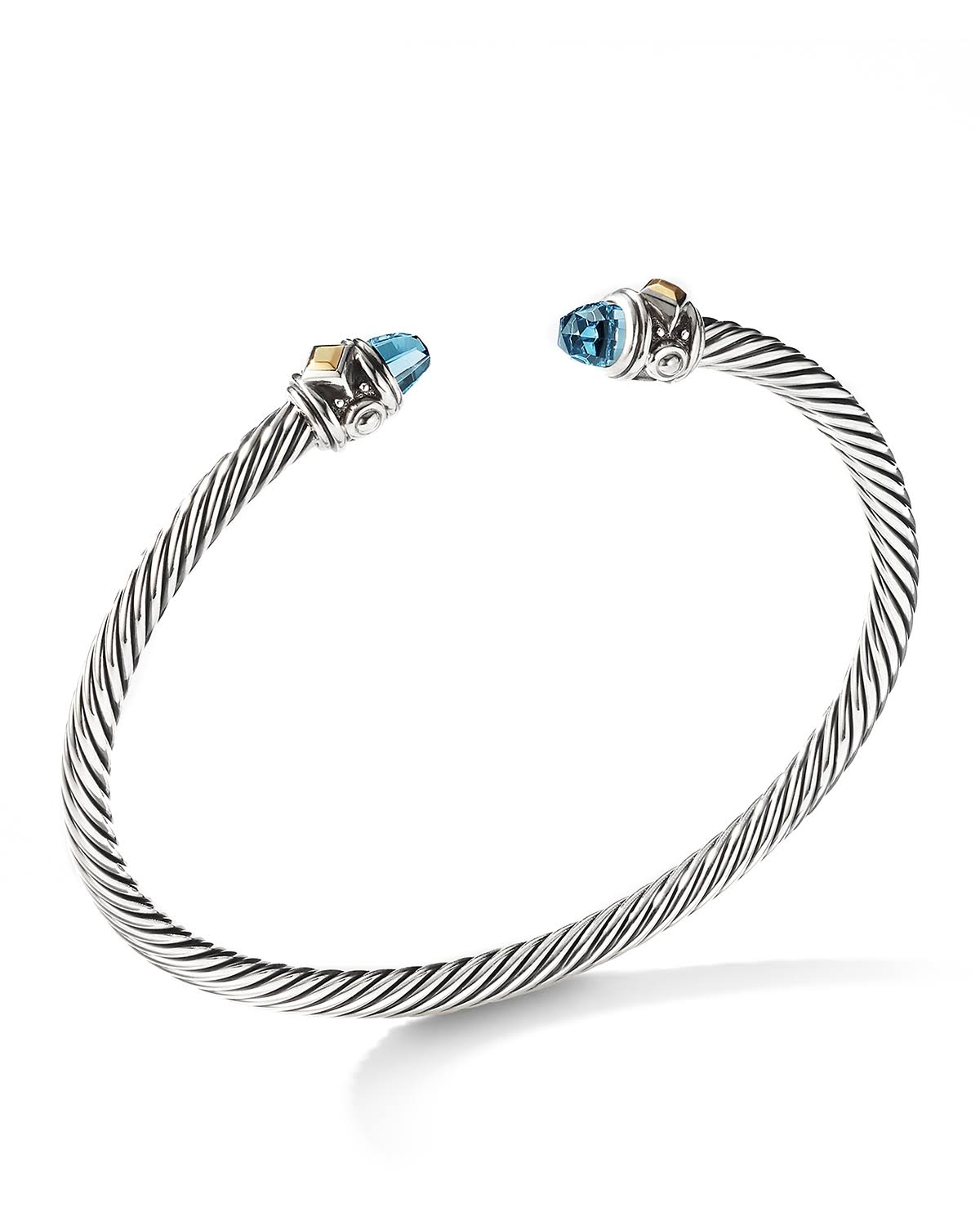 David Yurman Renaissance Bracelet with Blue Topaz 18K Yellow Gold CFE2_N2SZO65