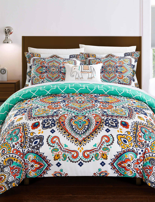 Chic Home Karen Duvet Cover Set - Blue - King MAU7_I5QHU99