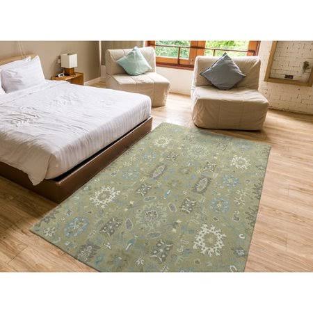 Charlton Home Romarin Hand-Tufted Wool Sage Area Rug, Green YTW2_D3CLZ46