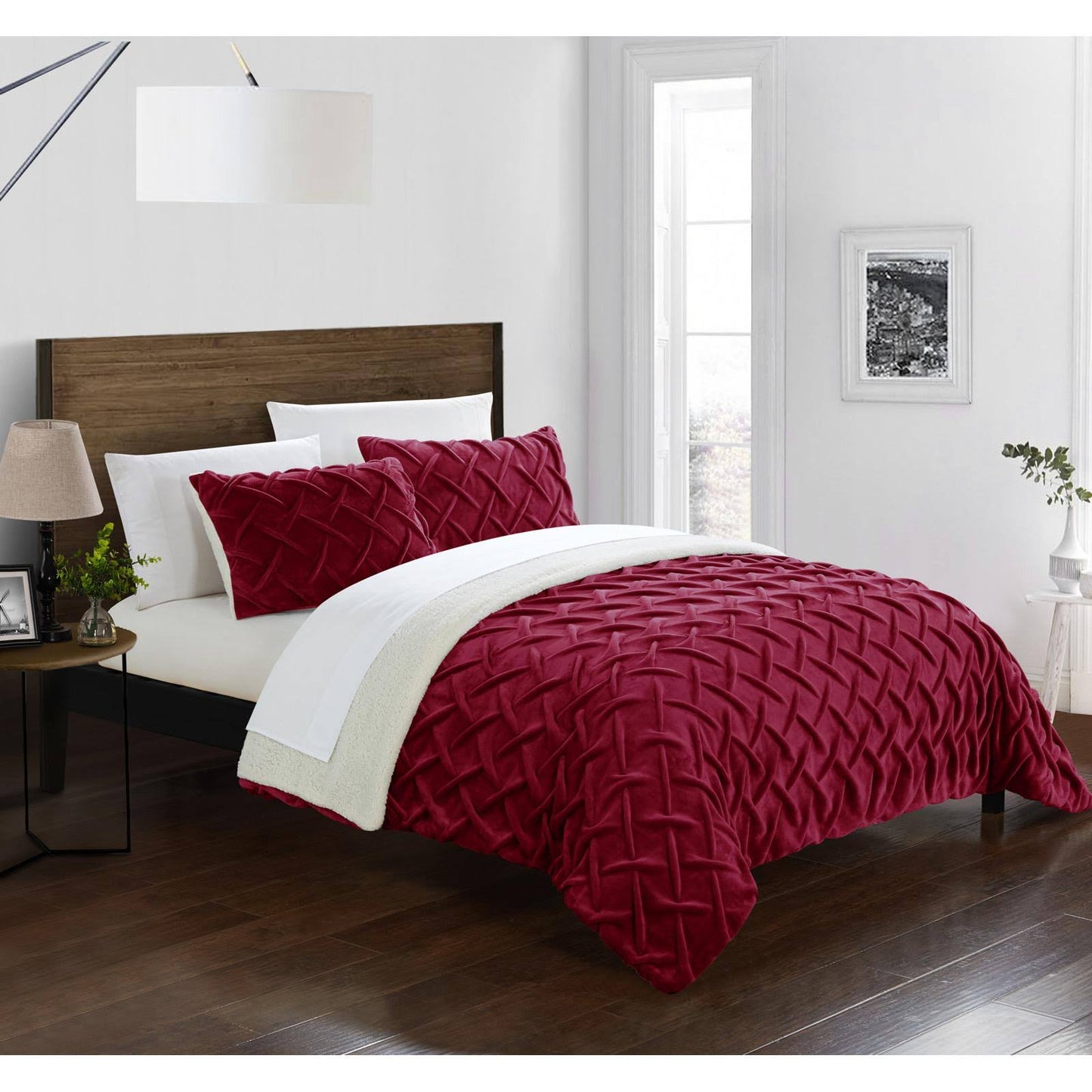 Chic Home Naama Bed-in-a-Bag Comforter Set - Red - Twin HQS0_D0JKD78