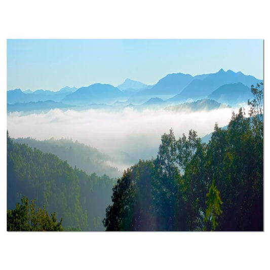 Designart Morning in Blue Ridge Parkway Landscape Canvas Wall Artwork Print - 40 in. Wide x 30 in. High BAL7_N2WWL93