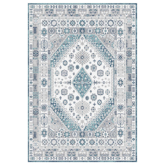 Central Oriental 2521.259.62 6 ft. 7 in. x 9 ft. 2 in. Benslee Oriental Polypropylene Indoor Rectangle Area Rug Cream Grey BYS9_K2FBD40