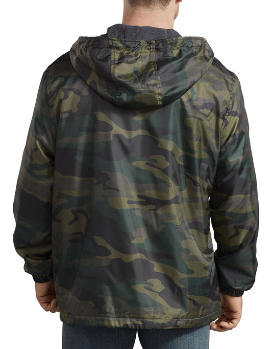 Dickies Mens 33238 Hooded Camo Fleece Lined Zip Up Jacket BZJ8_N3GWJ13