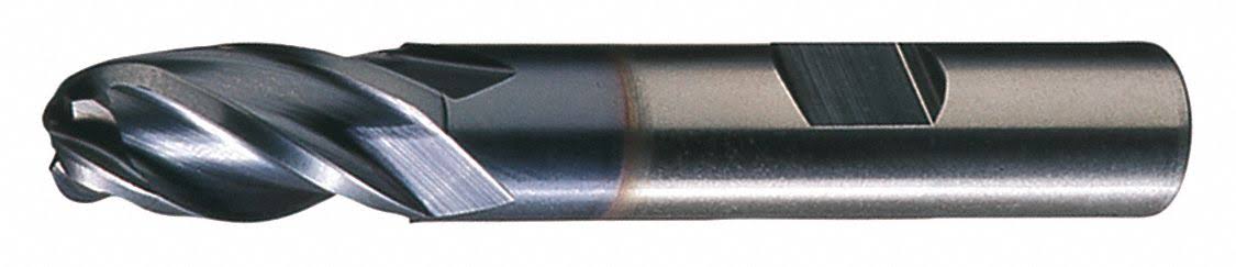 Cleveland Ball End Mill, 5/8 in, High Speed Steel, TiCN, Non-Coolant Through C33366 SYY5_F7CBJ30