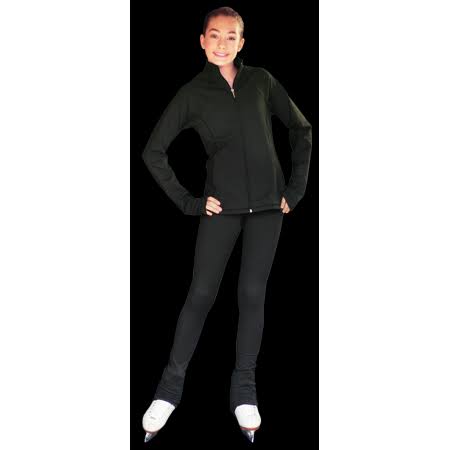 ChloeNoel PS792 3x22 Waist Band Black/Color Cuffs Elite Figure Skating Pants Front Pocket FVW8_S8NMP94