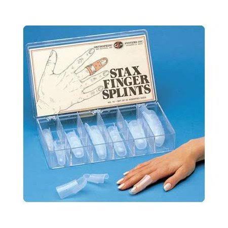 DeRoyal Stax Finger Splints - Stax Open-Air Finger Splint, Starter Kit - 635 - 1 Box / 1 Case / 1 Kit / Each ZXW0_S4HEL04