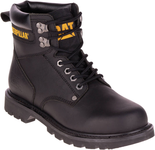 Caterpillar Mens Second Shift Work Boots - Black NXA4_U6BDG61