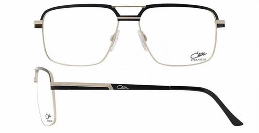 Cazal 7079 Eyeglasses 002 - Black-Silver Men Black-Silver Square PIT3_F5UIJ96