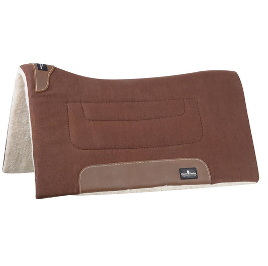 Classic Equine Performance Trainer Saddle Pad Brown DXD5_I3UKE30