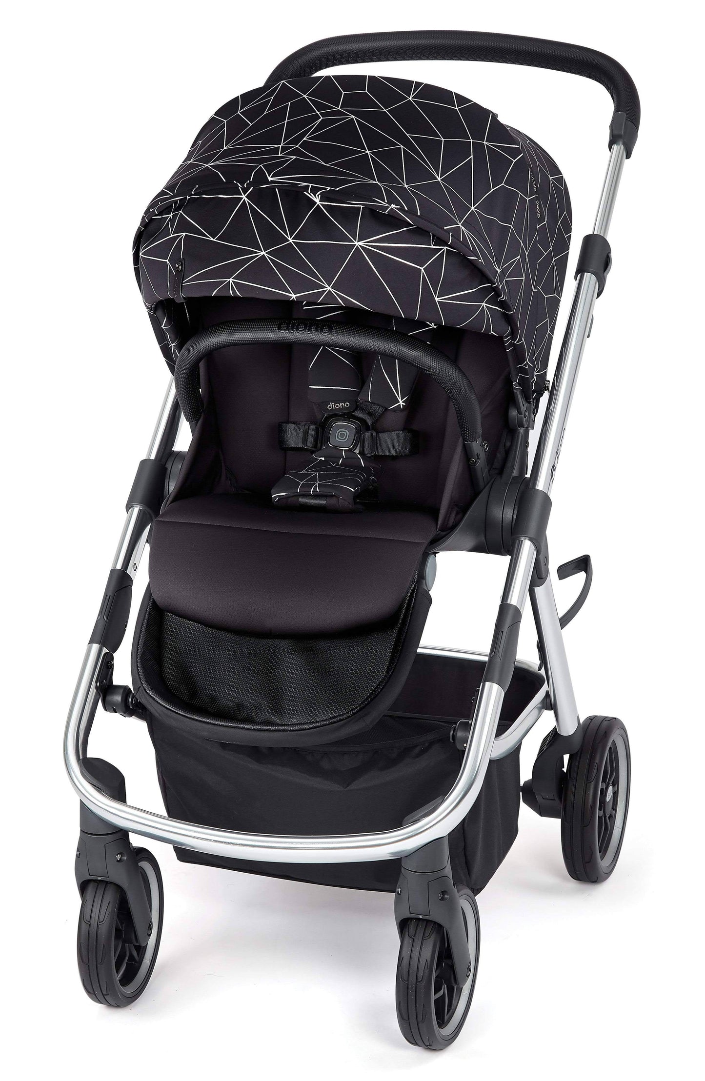 Diono Excurze Luxe Mid Size Stroller - Black Platinum MUO1_G3QKH68