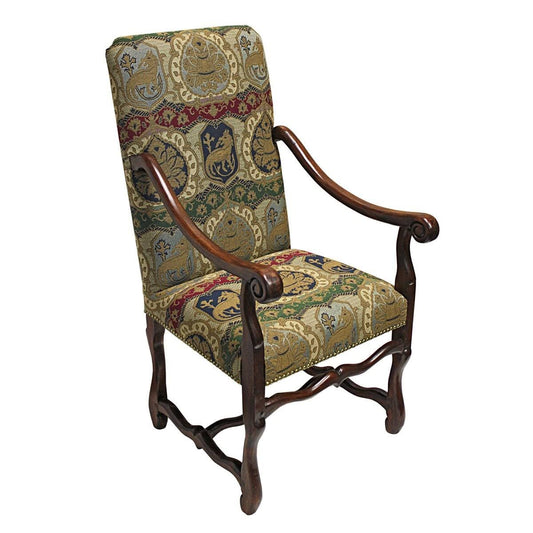 Design Toscano Chateau Dumonde Coat Arm Chair ZBB5_A8QEG87