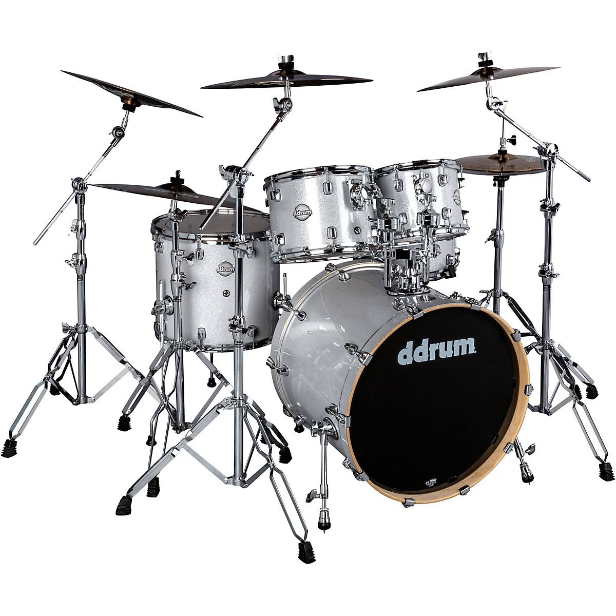 ddrum Dominion Birch 5pc Shell Pack Silver Sparkle EJI6_X8BJN92