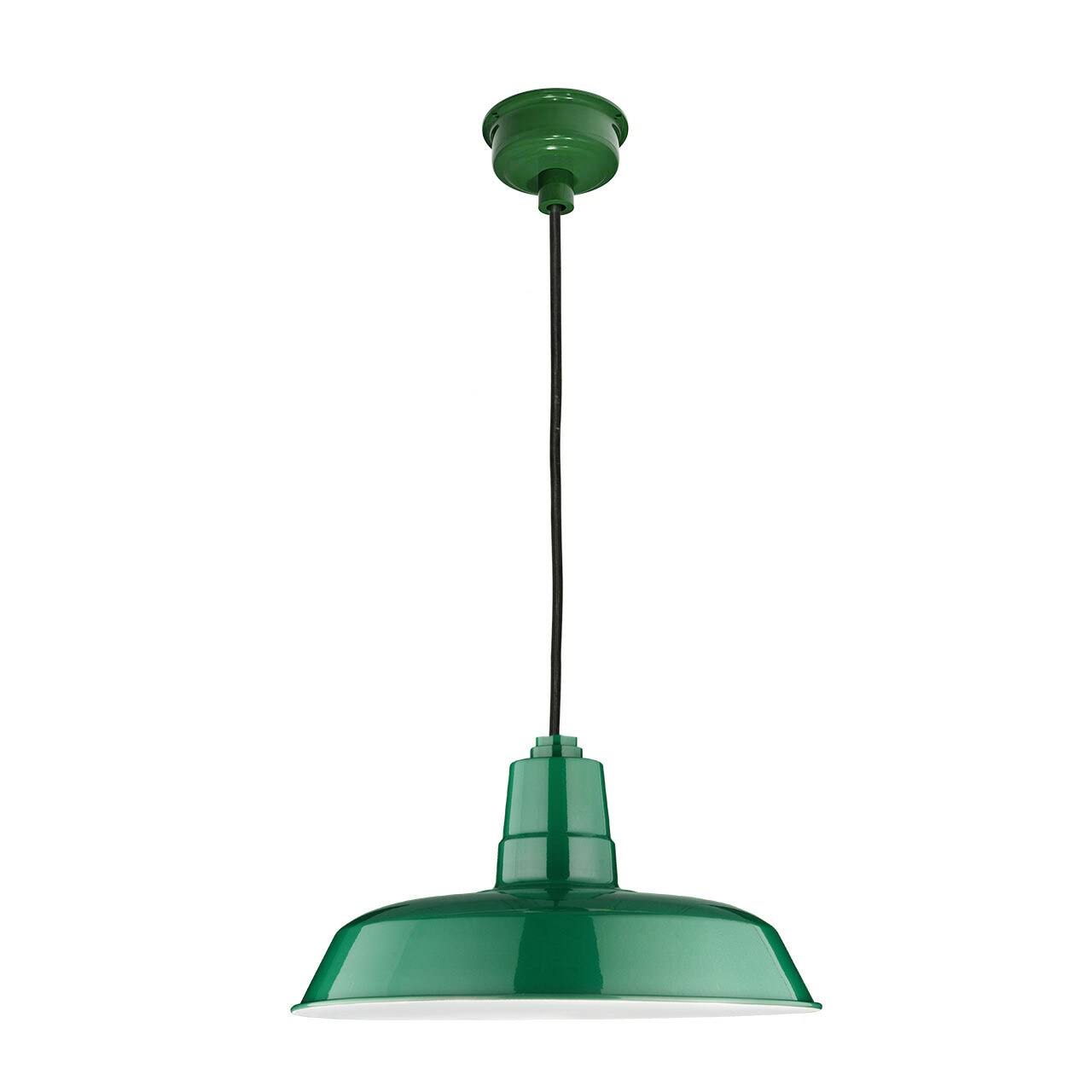 Cocoweb Oldage LED Pendant Size: 72x22 H x 12x22 W x 12x22 D, Finish: Vintage Green QSB2_A7XTM23