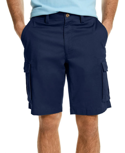 Club Room Mens Stretch Cargo Shorts, Created for Macy&s - Officer Navy SQF2_Y1QFW19