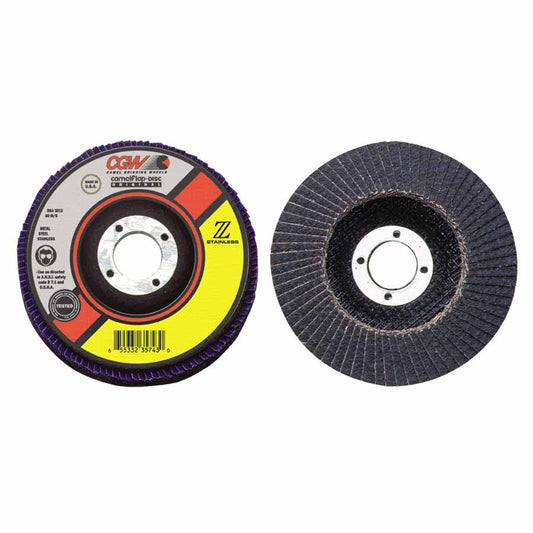 CGW Abrasives 31175 Flap Discs, Z-Stainless, Regular KAE8_B0KCD78