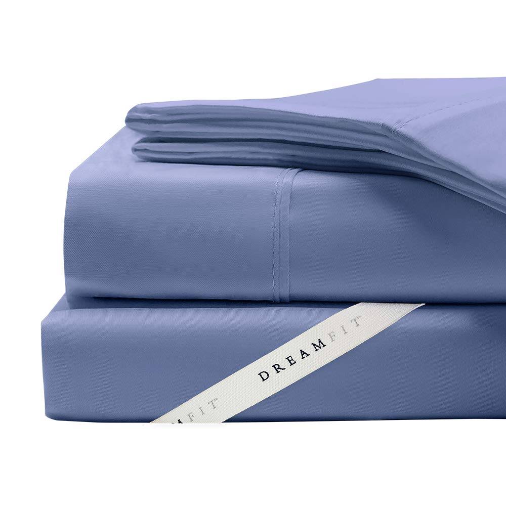 Degree 4 DreamFit 100% Egyptian Cotton Sheets Set (Blue, Twin XL) ZEH3_O4ASO02