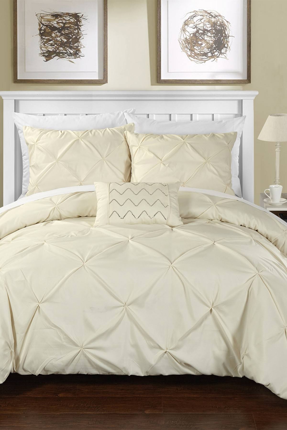 Chic Home Salvatore King Duvet Cover Set in Beige MIA2_P0DEX18