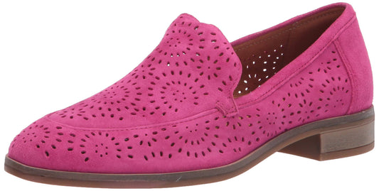 Clarks Collection Trish Calla Suede Loafer - Pink - Size 7 BCW3_X3KLT47