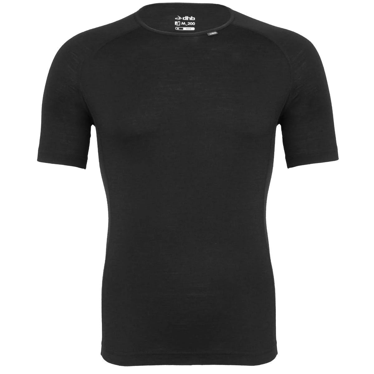 dhb Merino Short Sleeve Base Layer (M_200) Large Dark Gray Mens Base Layers SAI0_F5VEP50