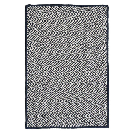 Colonial Mills Outdoor Houndstooth Tweed Area Rug, Navy: 2-ft x 3-ft LYL4_Z8KKA84