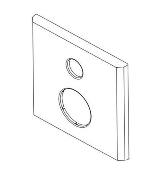 Delta RP91917 Pivotal Escutcheon for 3-Setting Diverter - T14 Integrated Series, Chrome HQY0_F4DVI41