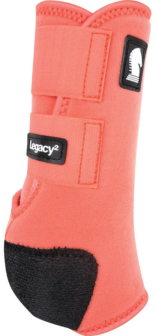 Classic Equine Legacy2 Front Boots Large Coral XHN0_D2VFL24