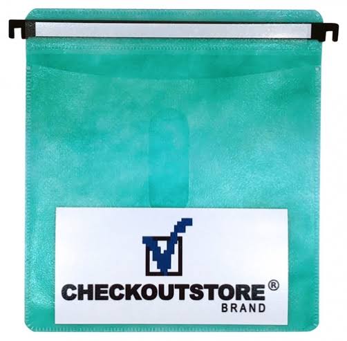 CheckOutStore 2000 CD Double-Sided Refill Plastic Hanging Sleeve Green PPY6_B4YUJ88