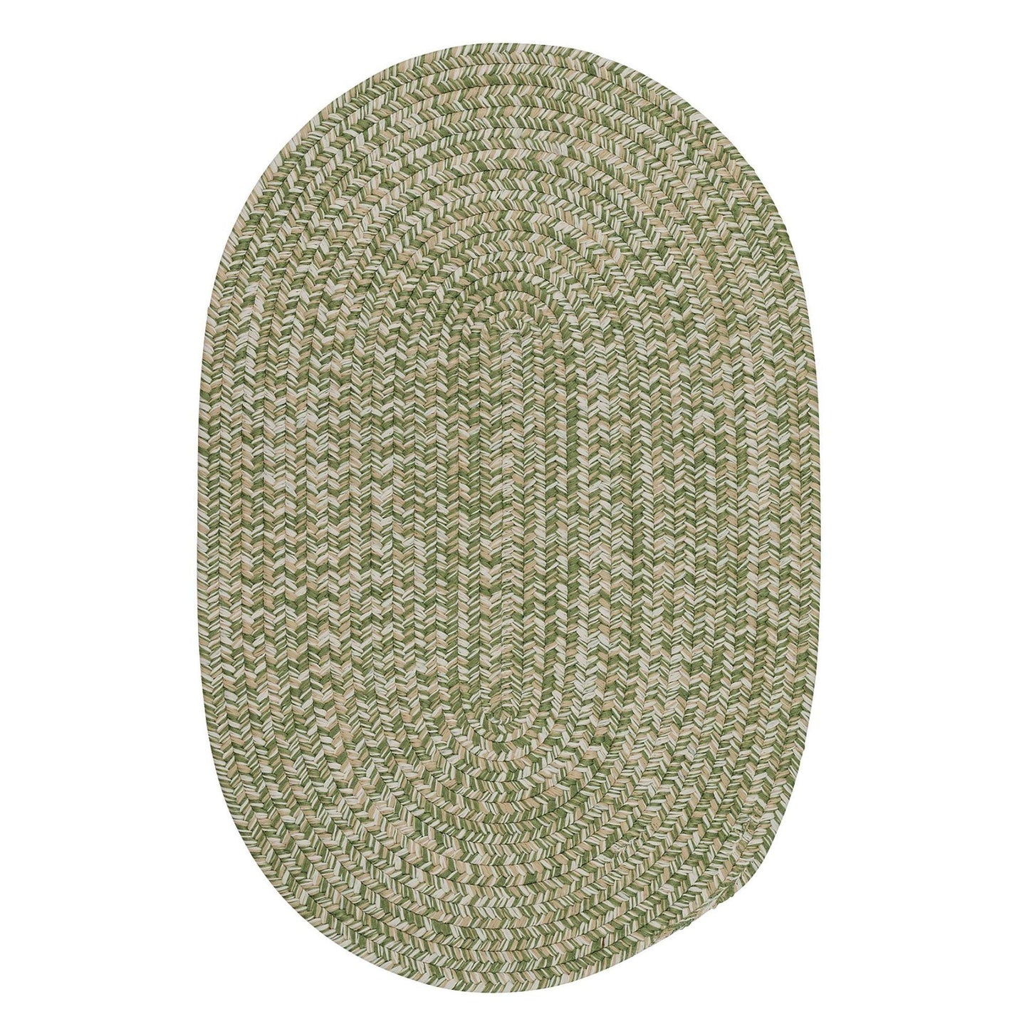 Colonial Mills Carrington Tweed Green Rug - 42 in x 66 in Oval XQI7_C6IVQ89