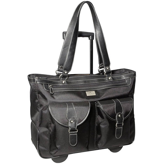 Clark Mayfield 18.4x22 Marquam Rolling Laptop Tote Black WPS3_X9ECP13